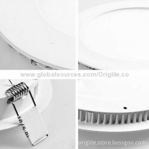 6W LED Panel Light, 85-245V AC/Ultra-thin/Samsung Chip/SMD2835, 85lm/W/Round Shape/12mm Thickness